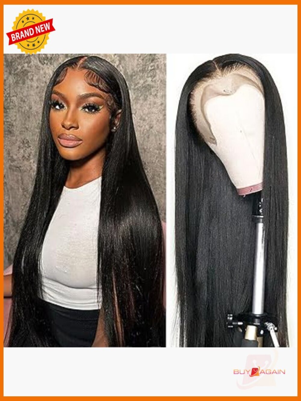 Straight Lace Front Wig Human Hair 180 Density 13x4 HD Lace Frontal Glueless 26